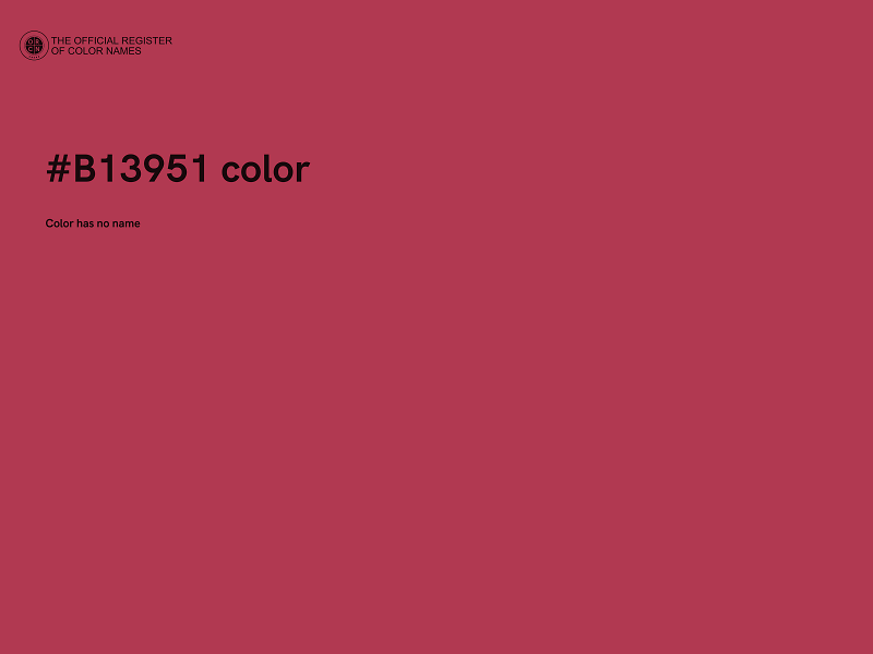 #B13951 color image