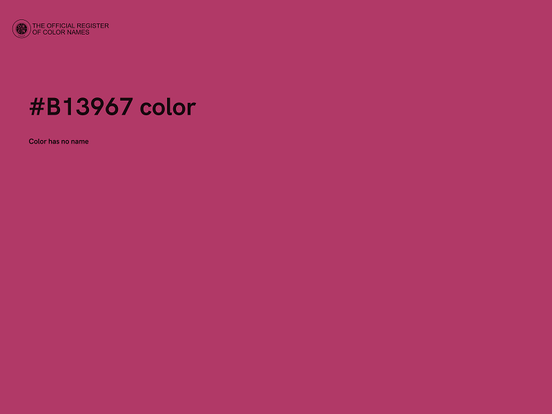 #B13967 color image
