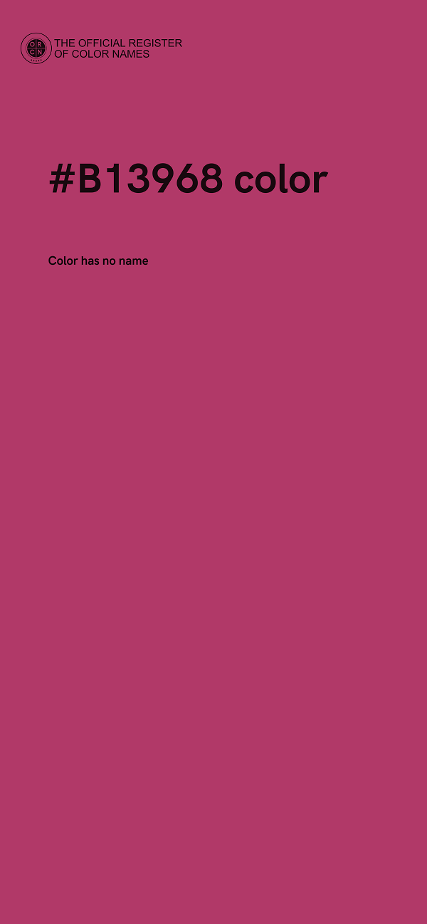 #B13968 color image