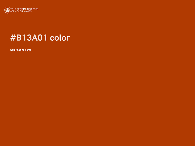 #B13A01 color image