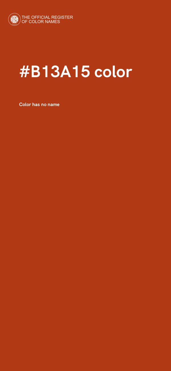 #B13A15 color image
