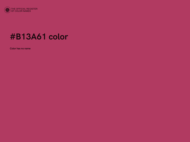 #B13A61 color image