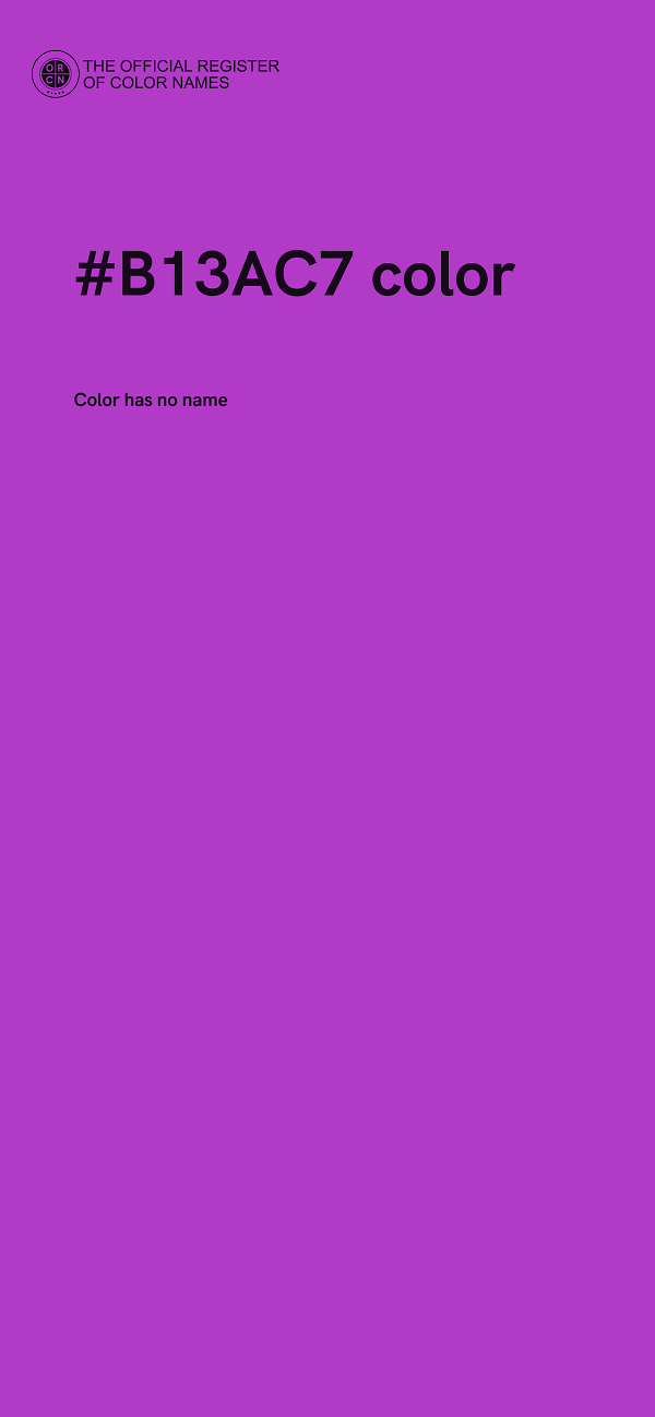 #B13AC7 color image