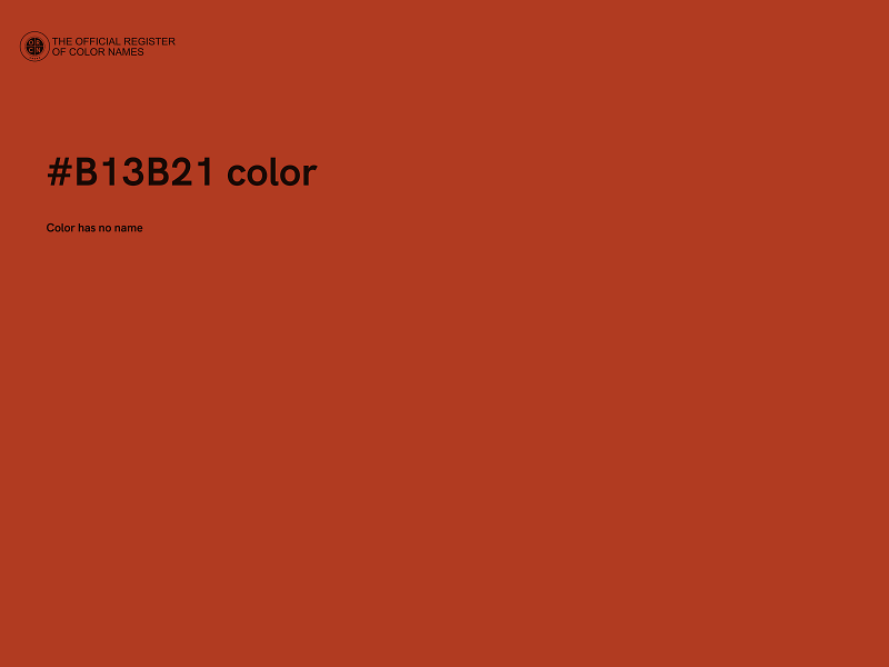 #B13B21 color image