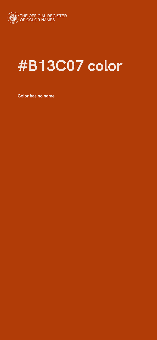 #B13C07 color image