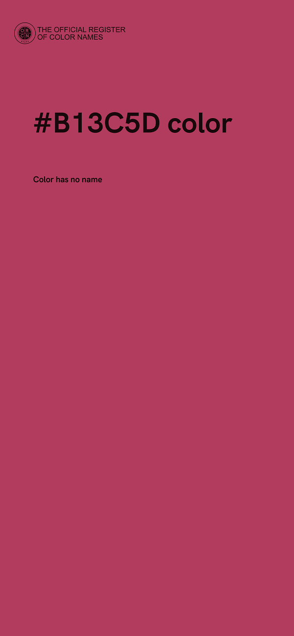 #B13C5D color image