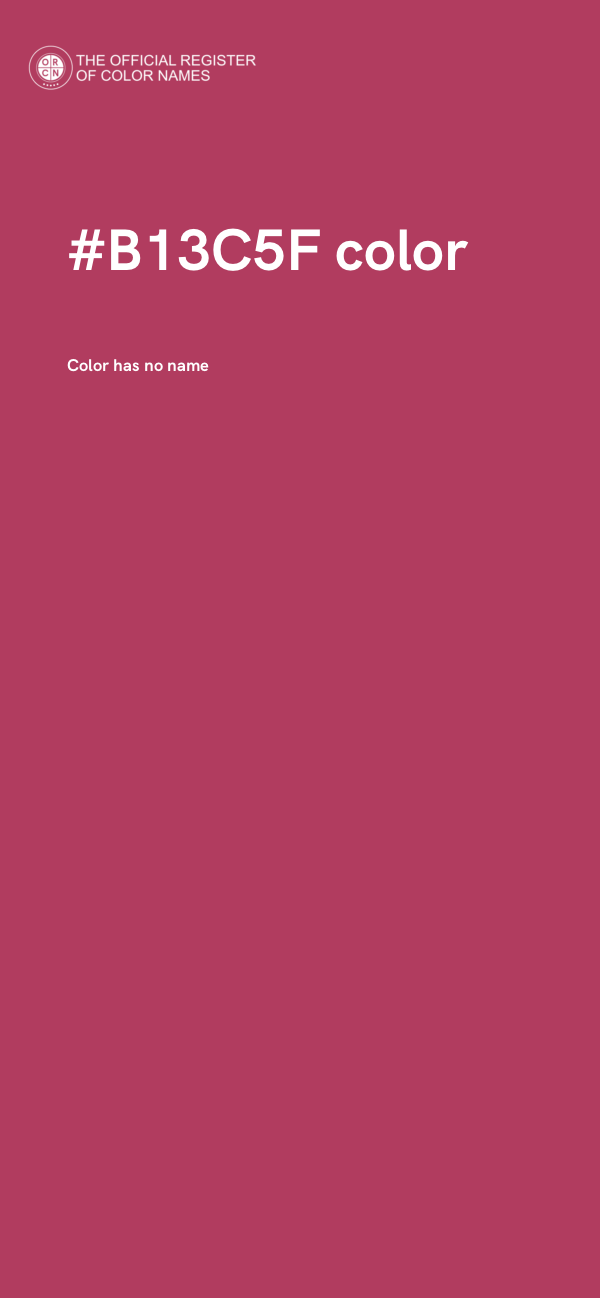 #B13C5F color image