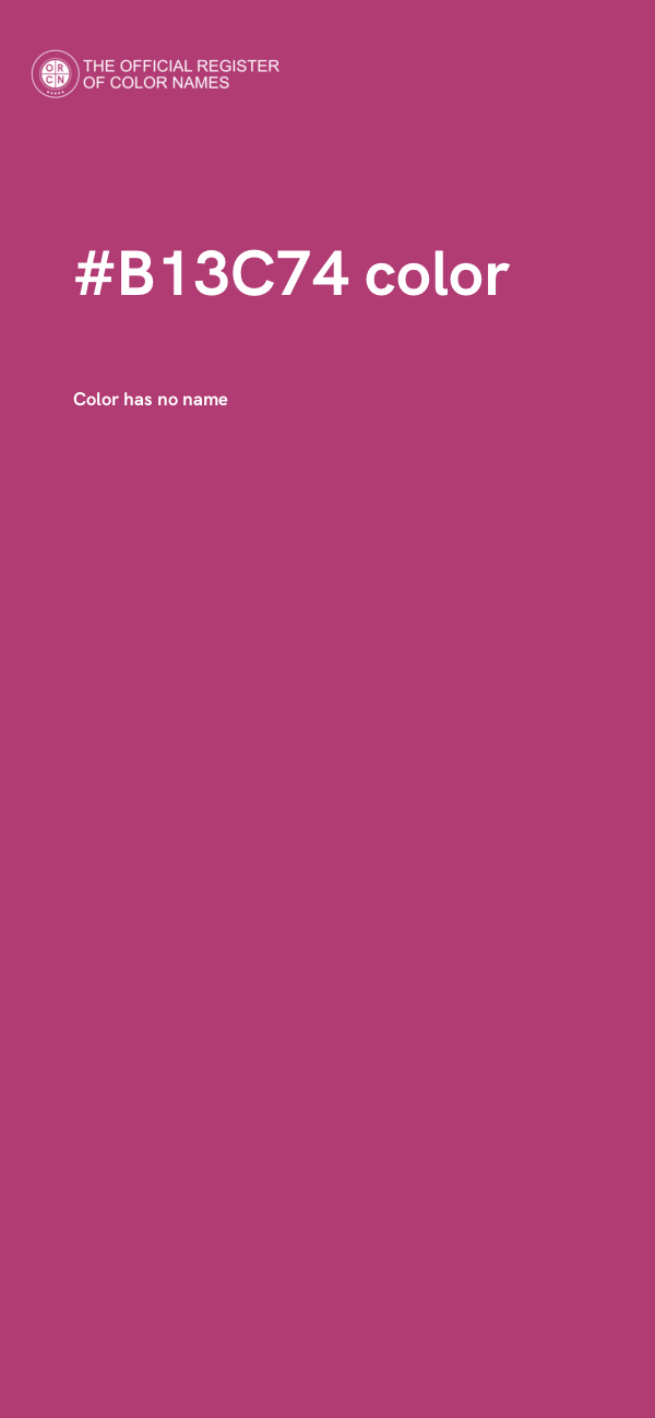 #B13C74 color image