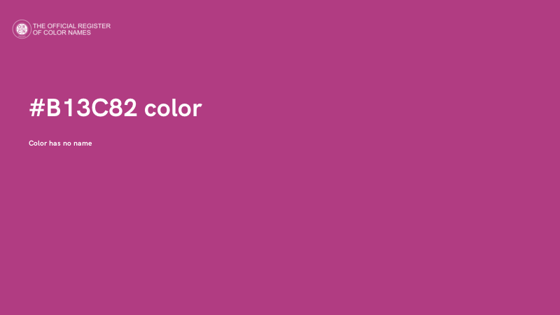 #B13C82 color image