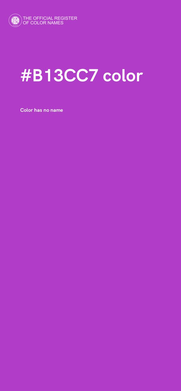 #B13CC7 color image