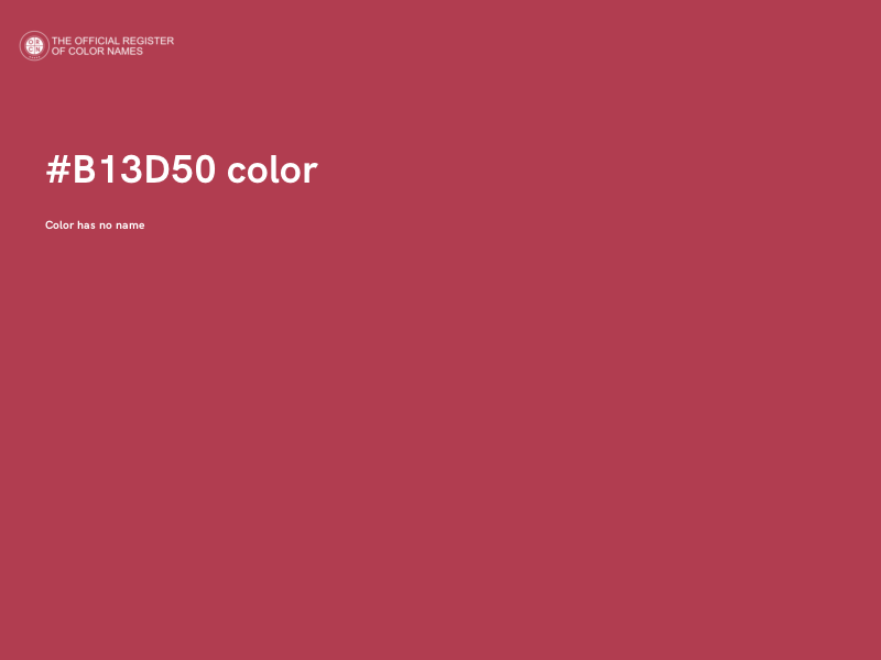 #B13D50 color image