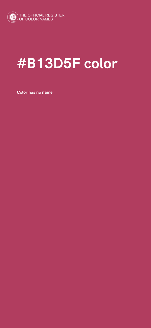 #B13D5F color image