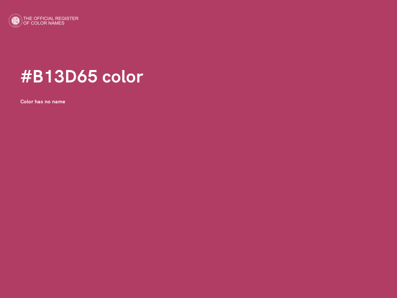 #B13D65 color image