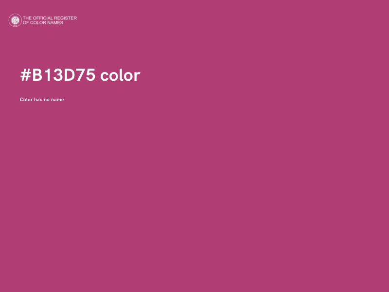 #B13D75 color image