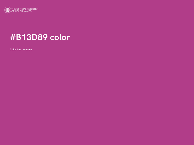 #B13D89 color image