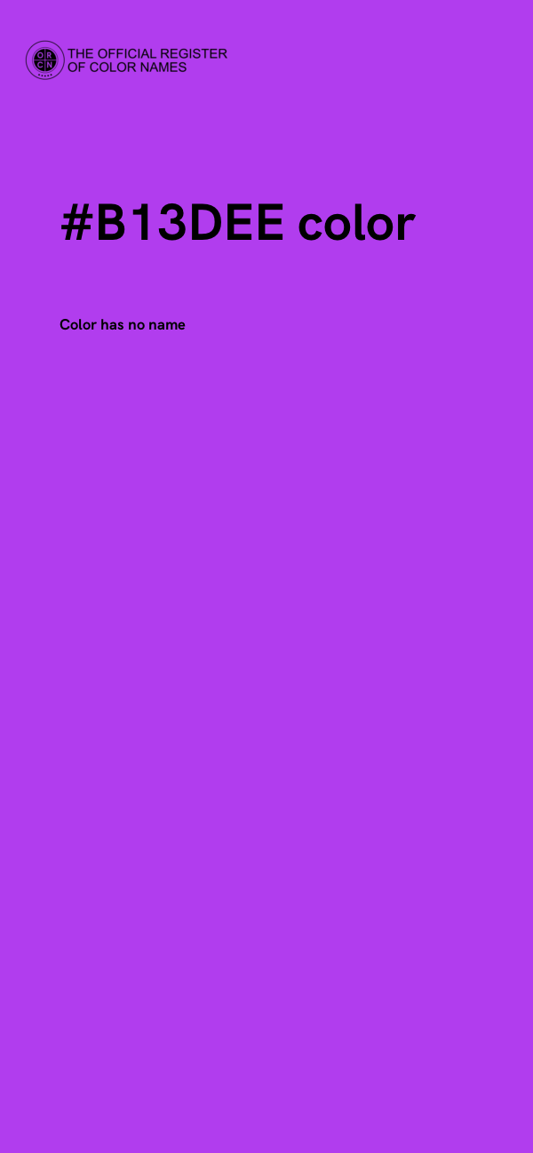 #B13DEE color image