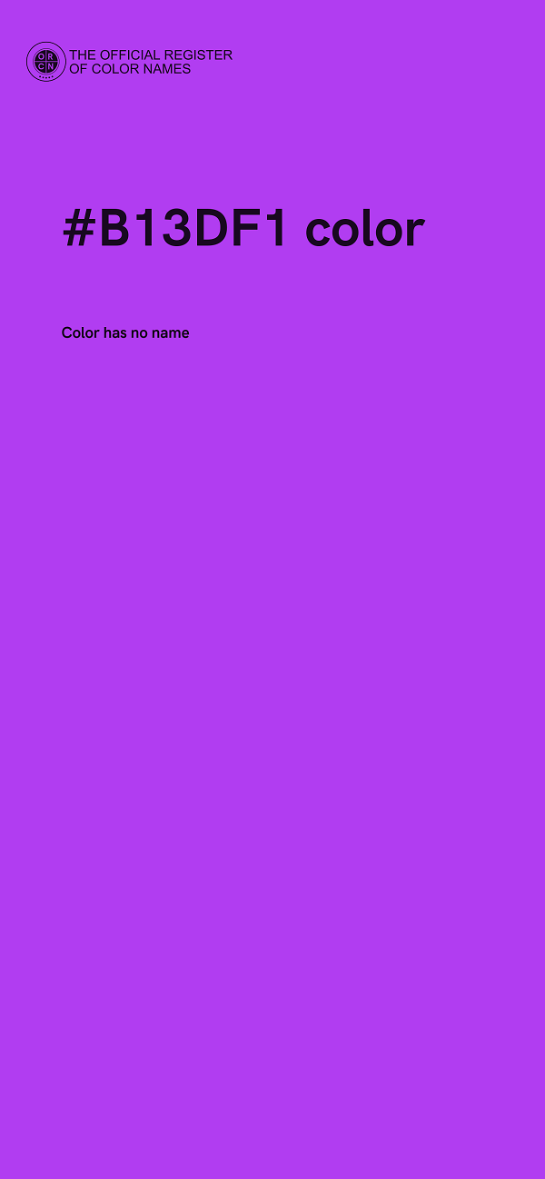 #B13DF1 color image