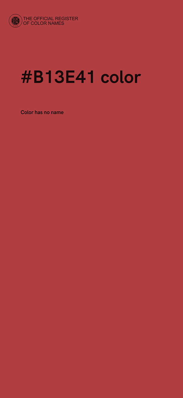 #B13E41 color image