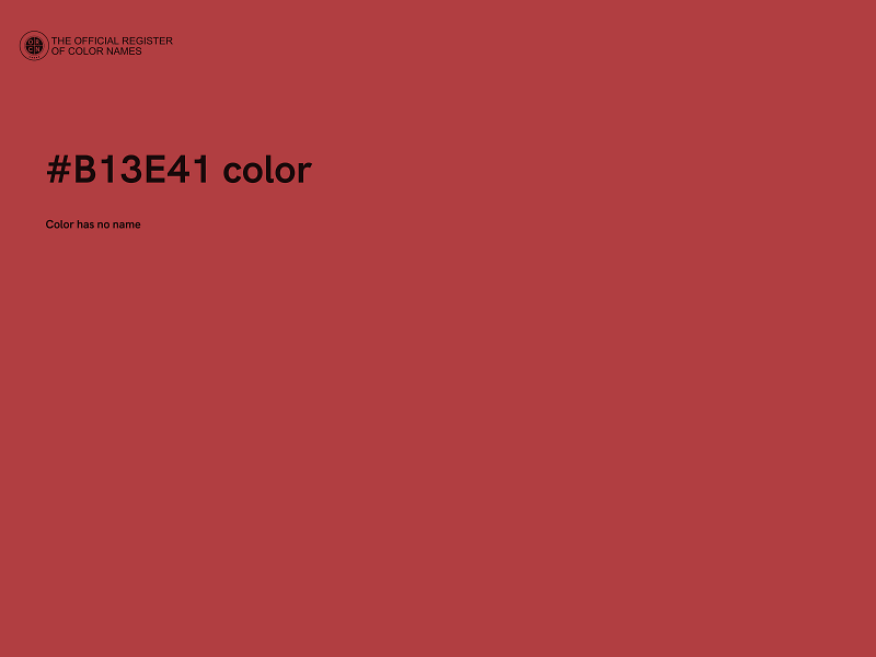#B13E41 color image