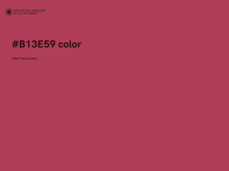 #B13E59 color image