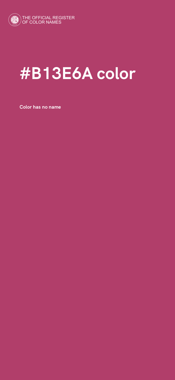 #B13E6A color image
