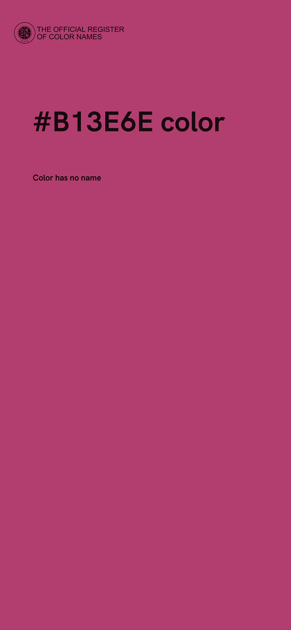 #B13E6E color image