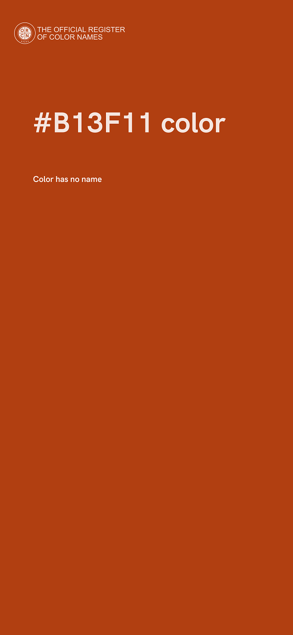 #B13F11 color image