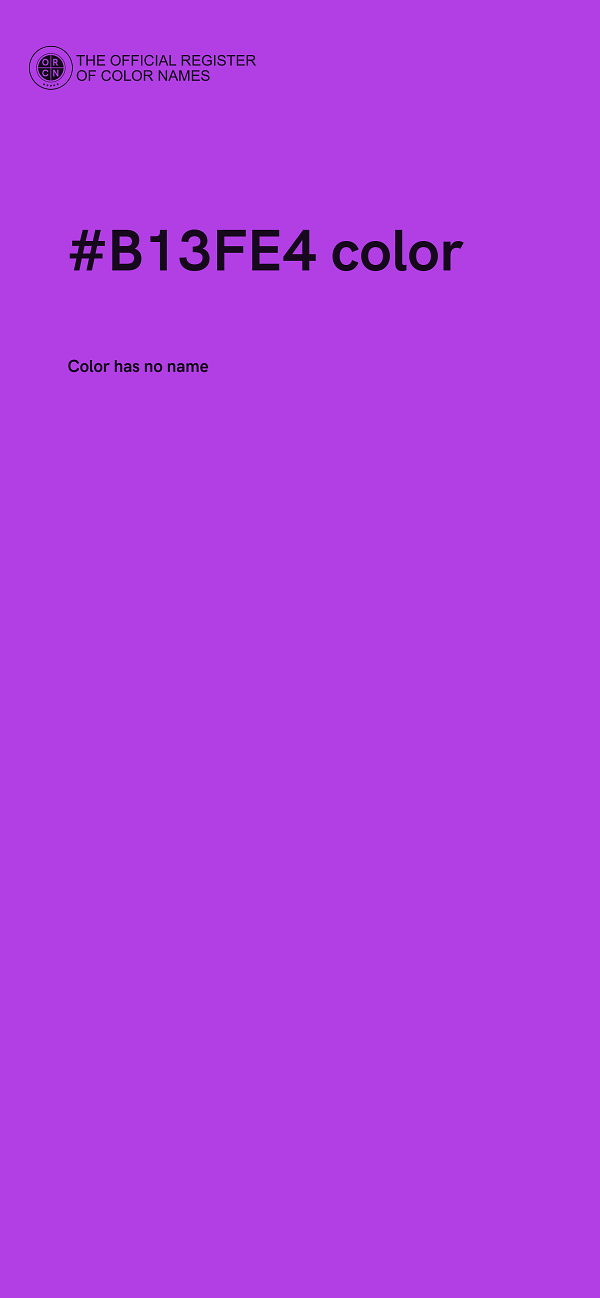 #B13FE4 color image