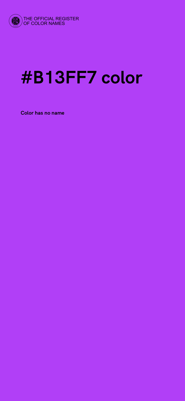 #B13FF7 color image