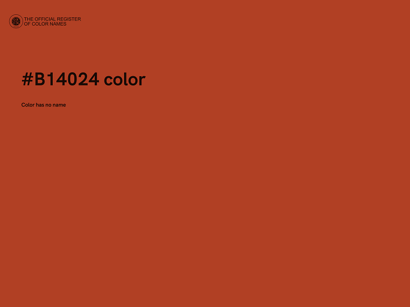 #B14024 color image