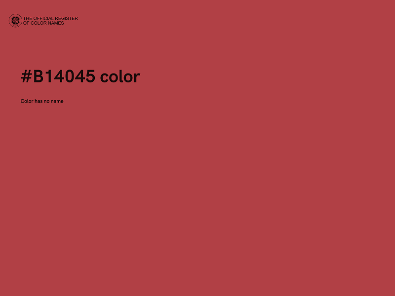 #B14045 color image