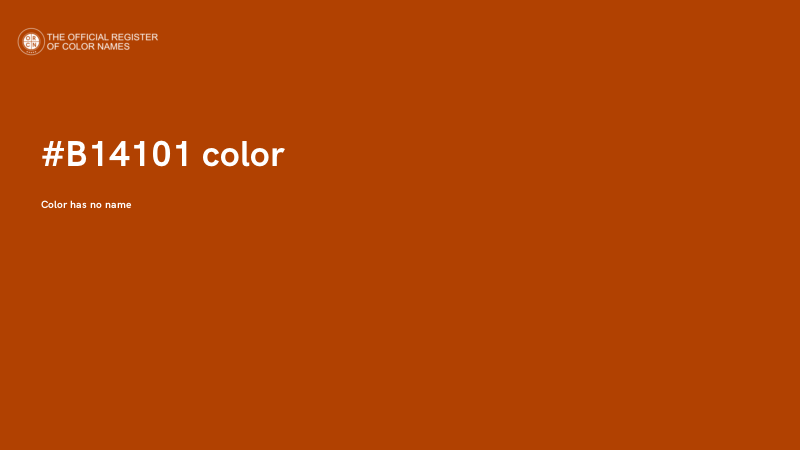 #B14101 color image