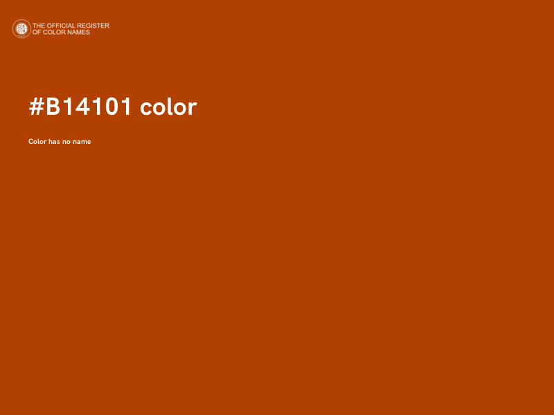 #B14101 color image