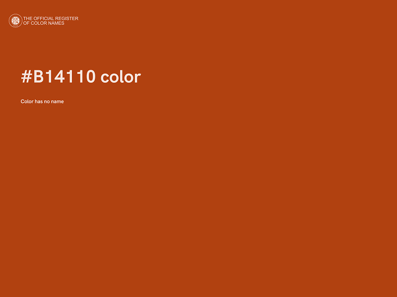 #B14110 color image