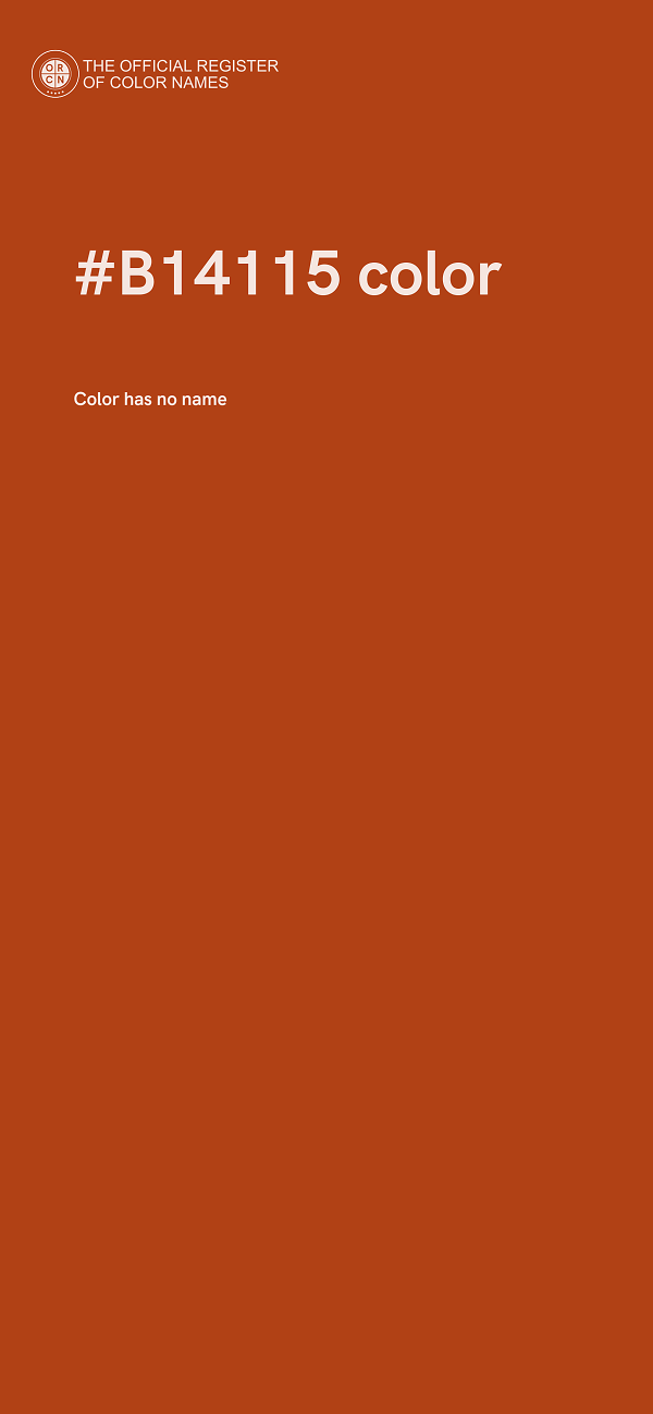 #B14115 color image