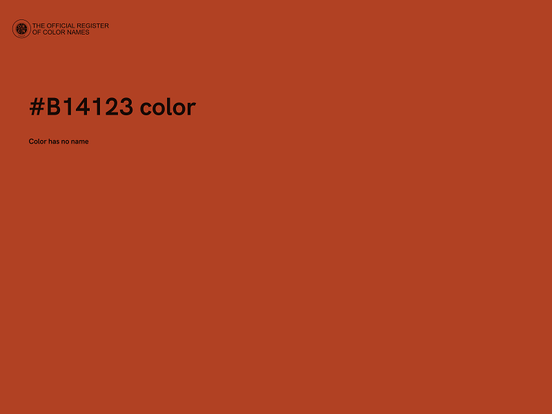 #B14123 color image