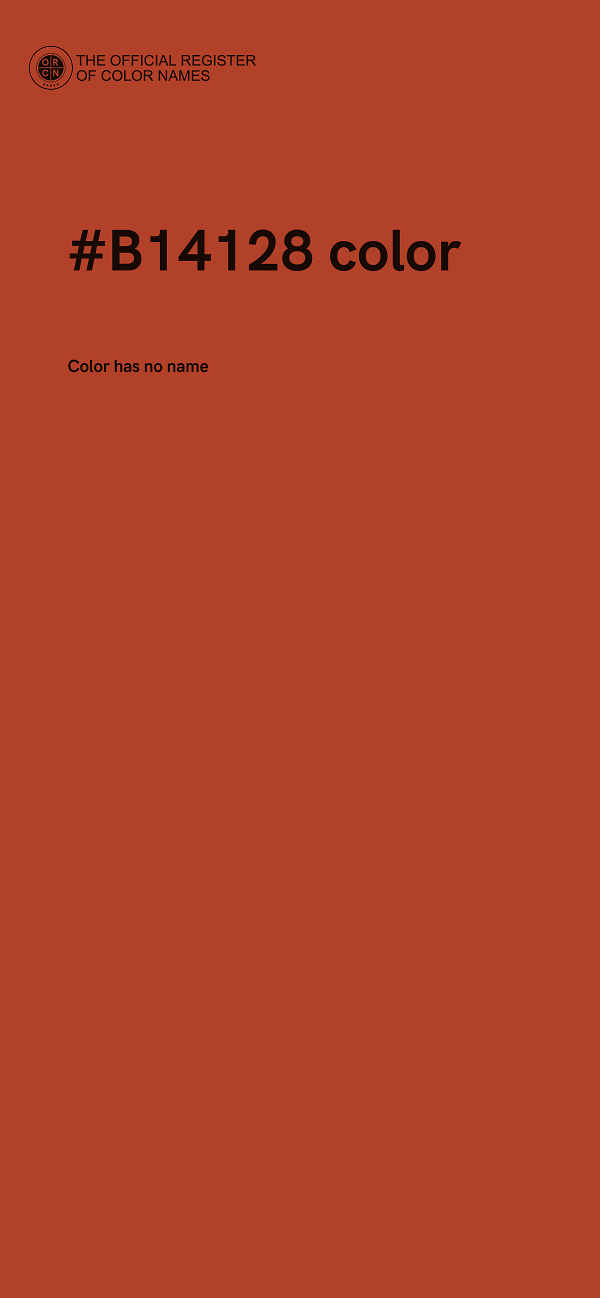 #B14128 color image