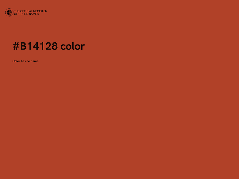 #B14128 color image