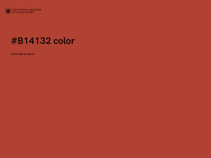 #B14132 color image