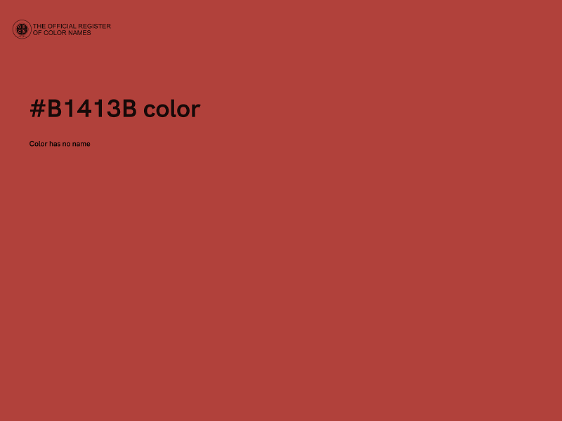 #B1413B color image