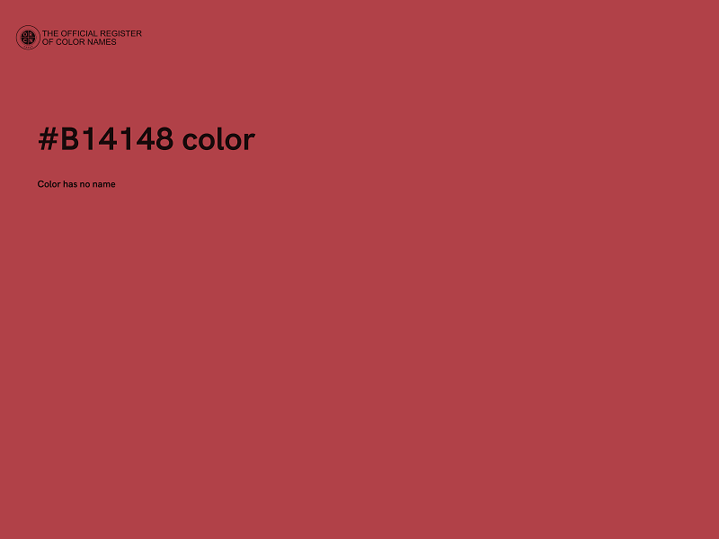 #B14148 color image