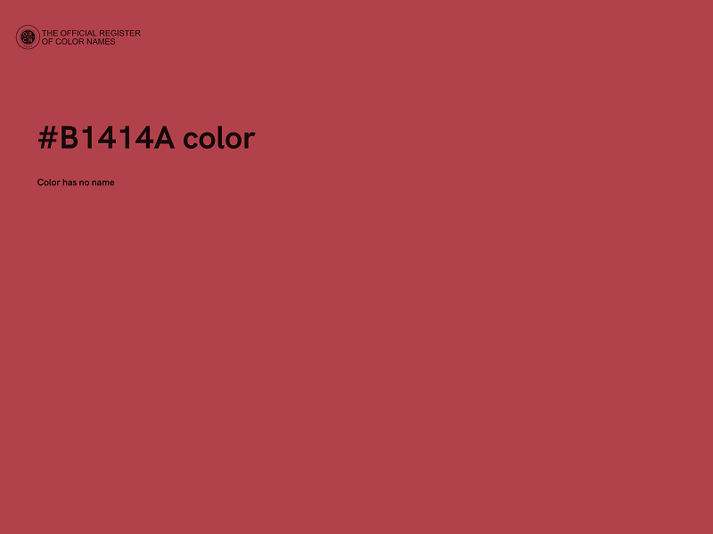 #B1414A color image