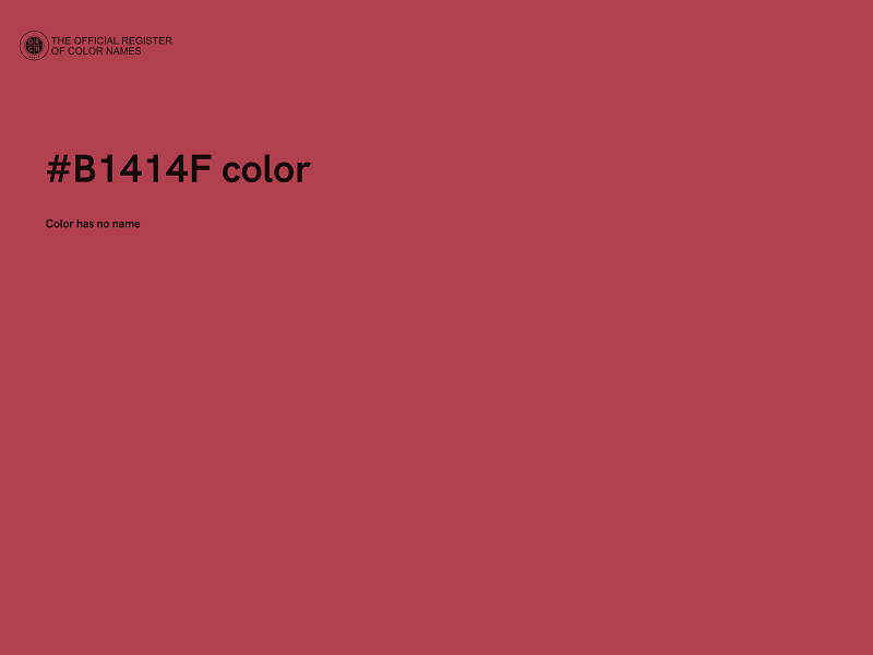 #B1414F color image