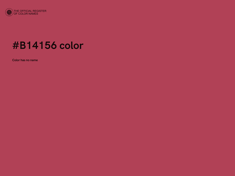 #B14156 color image