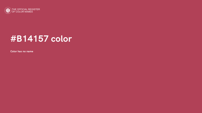 #B14157 color image