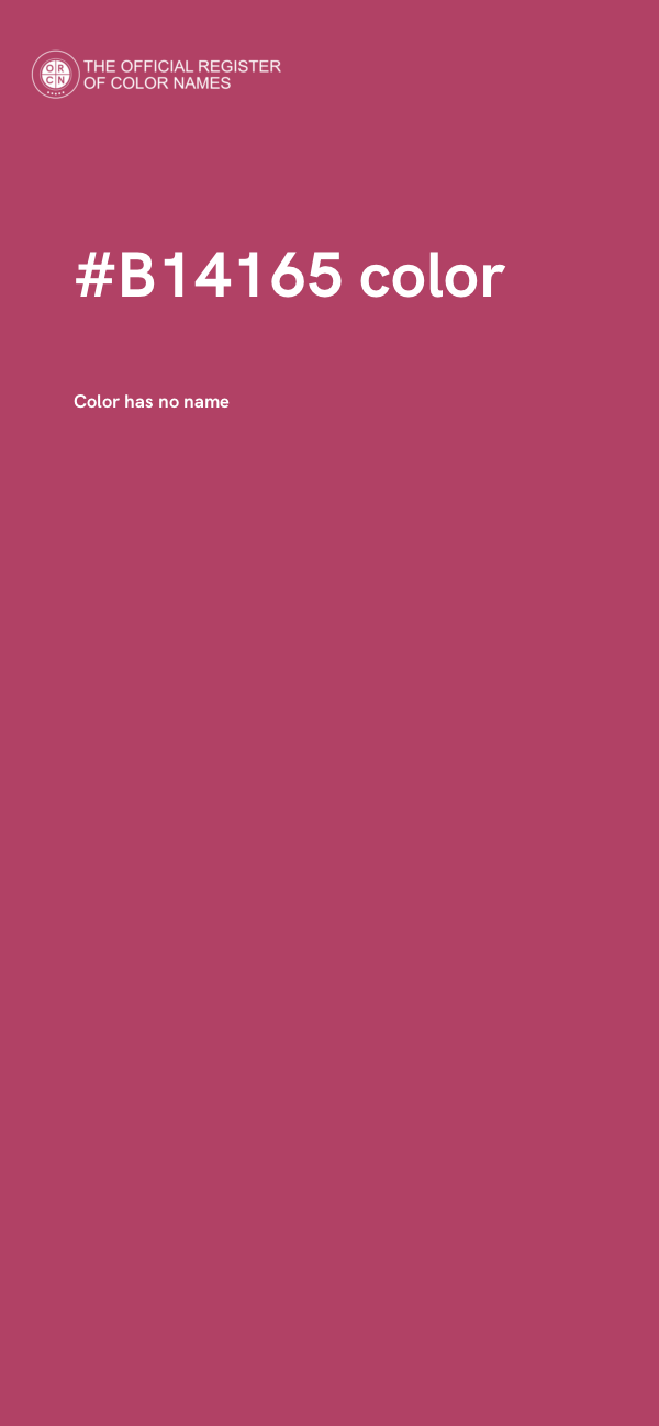 #B14165 color image