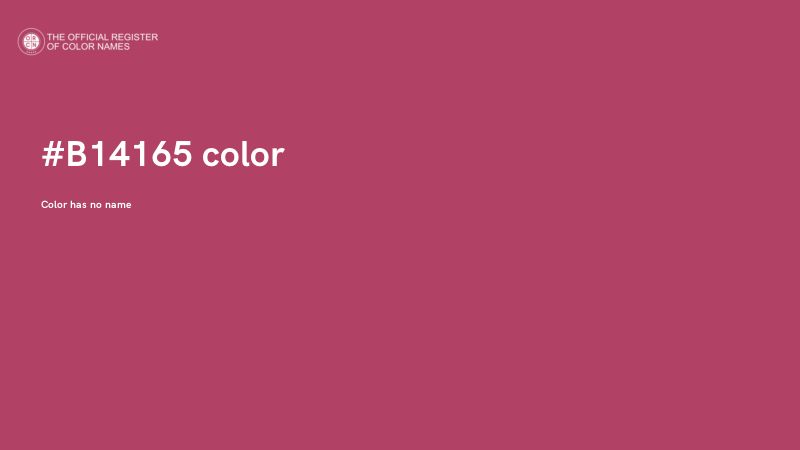 #B14165 color image