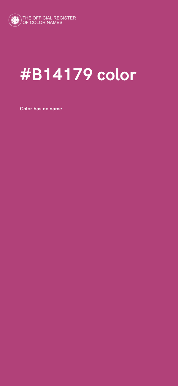 #B14179 color image