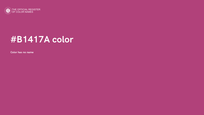 #B1417A color image
