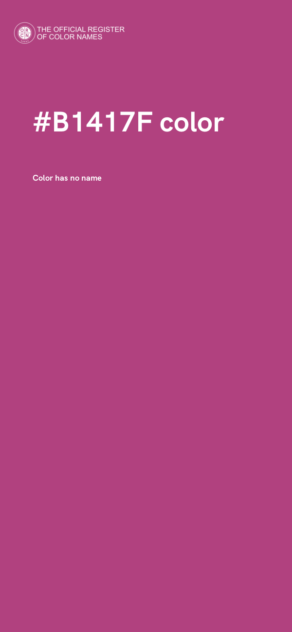 #B1417F color image